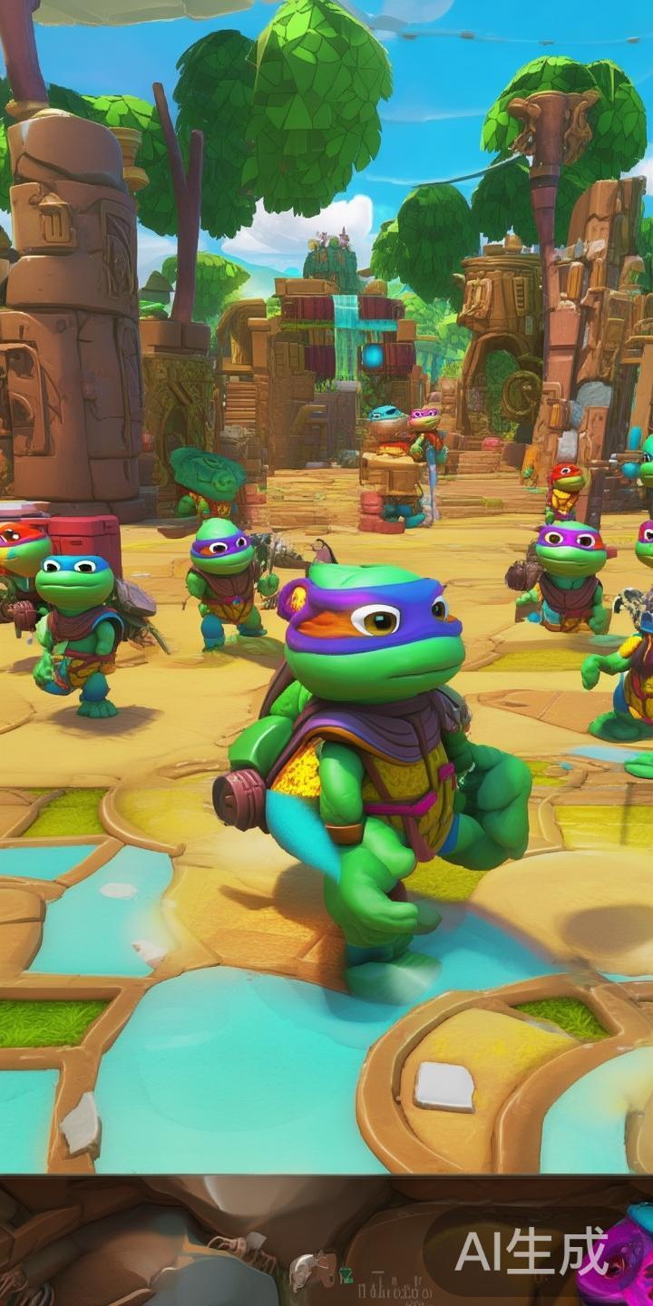 除竞速类玩法外，神龟还被融入到多款趣味互动游戏中。